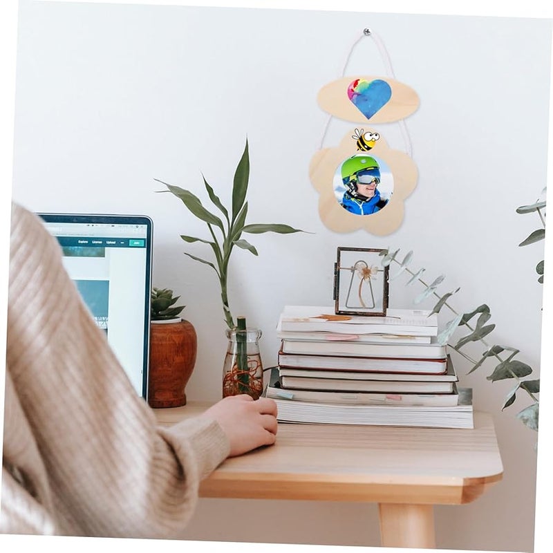 Sosoport Handmade DIY Kids Art Picture Frame Mold Set 3 Pcs Wooden - Image 2